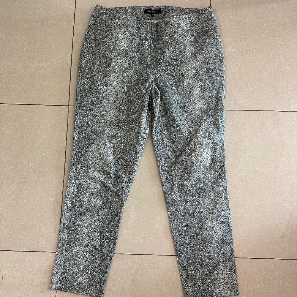 Lafayette 149 cotton blend snake print pants